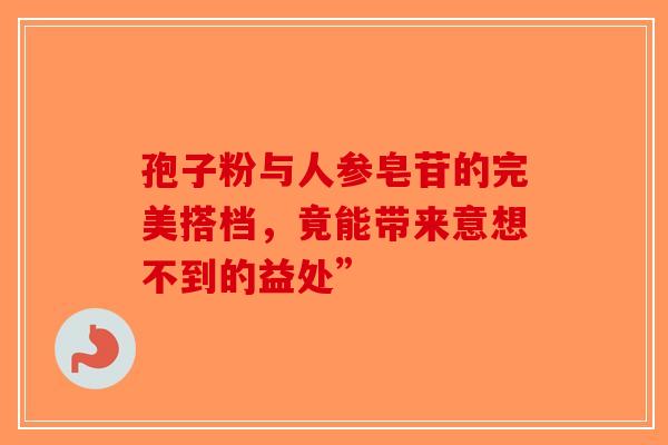 孢子粉与人参皂苷的完美搭档，竟能带来意想不到的益处”-第1张图片-破壁灵芝孢子粉研究指南