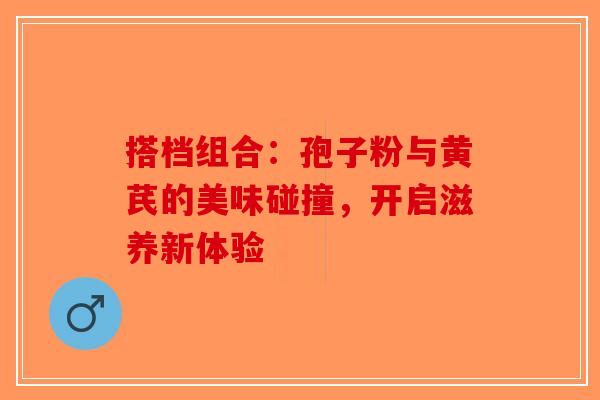 搭档组合：孢子粉与黄芪的美味碰撞，开启滋养新体验-第1张图片-破壁灵芝孢子粉研究指南